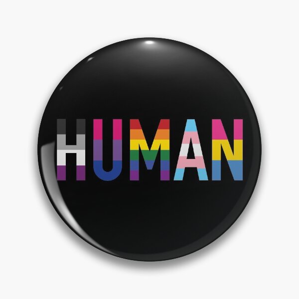Mensch, verschiedene Queer Flags 1 Button