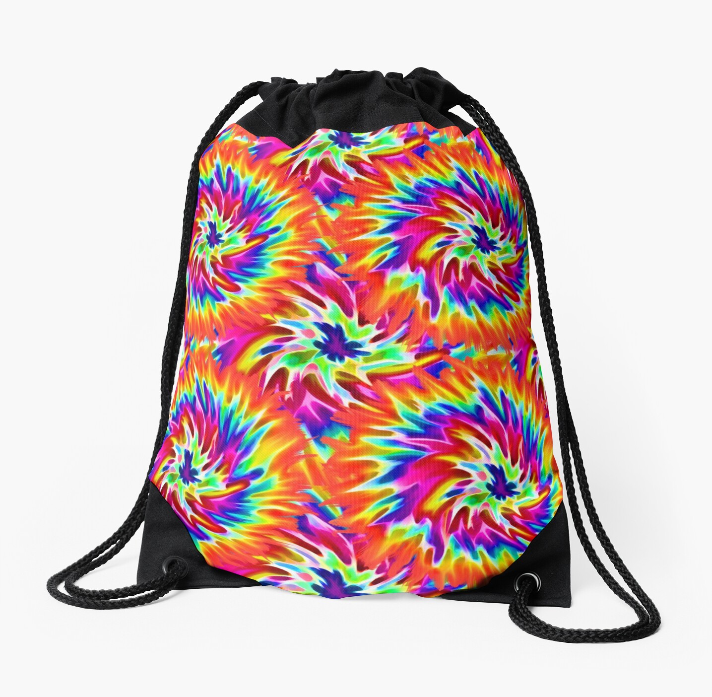 "TieDye Vintage Design" Drawstring Bag by axeleon Redbubble