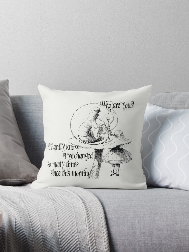 Alice And Absolem Throw Pillow By My Sanity Redbubble