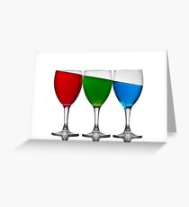 Red Green Blue Greeting Card
