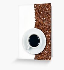 Coffee Flag Greeting Card