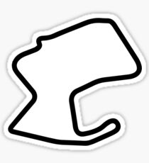 Laguna Seca Track Map Sticker Sticker