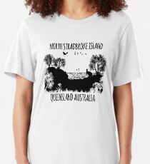 MOOLOOMBAH, MINJERRIBAH - (AKA POINT LOOKOUT NORTH STRADBROKE ISLAND) AUSTRALIA Slim Fit T-Shirt