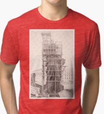 Construction of The Statue of Liberty Tri-blend T-Shirt