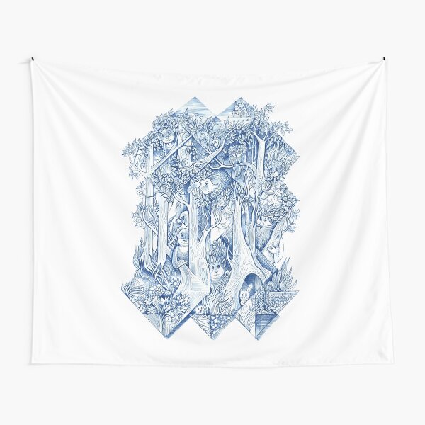 Jungle hide-and-seek Tapestry