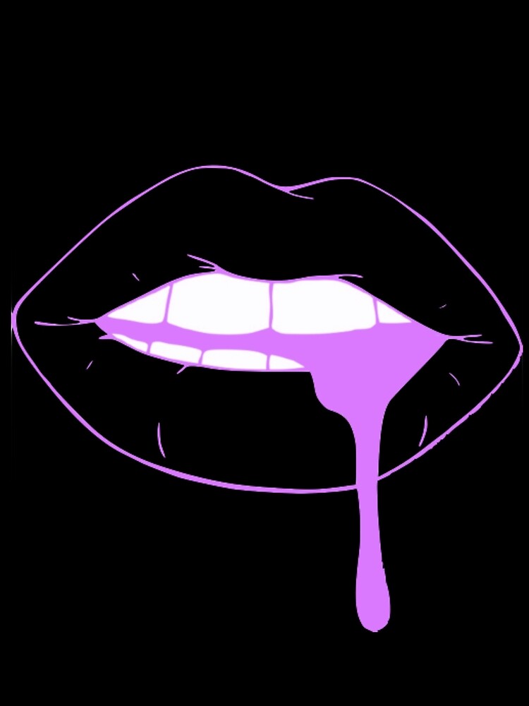 "Purple Lips" Art Print by jimmydarling Redbubble