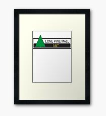 Lone Pine Mall Framed Print