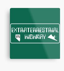 Extraterrestrial Highway, Nevada Road Sign Metal Print
