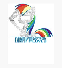 Brony Typography Photographic Print