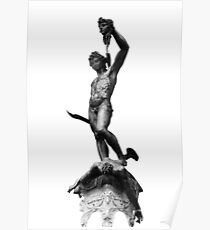 Perseus amd Medusa ( Black and White) Poster