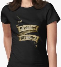 Mischief Managed Banner Women's Fitted T-Shirt