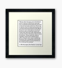 Catcher in the Rye Quote Framed Print