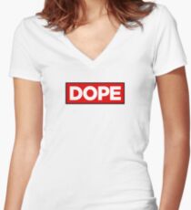 DOPE Bred Women's Fitted V-Neck T-Shirt