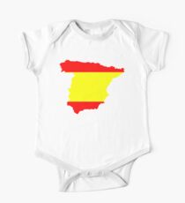 Spain Flag and Map One Piece - Short Sleeve