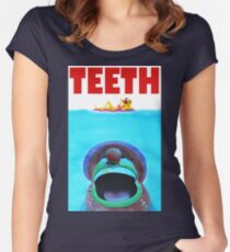 Teeth Parody Women's Fitted Scoop T-Shirt