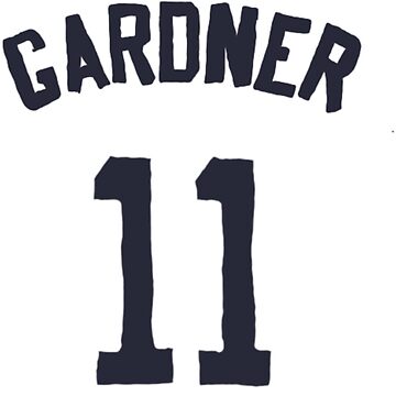 Brett Gardner Jersey Sticker for Sale by athleteart20