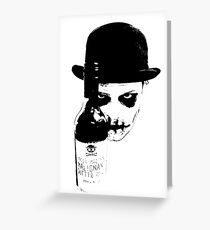 Sinister Chap With Gutter Juice Greeting Card