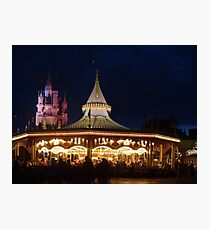 Prince Charming's Regal Carrousel Photographic Print