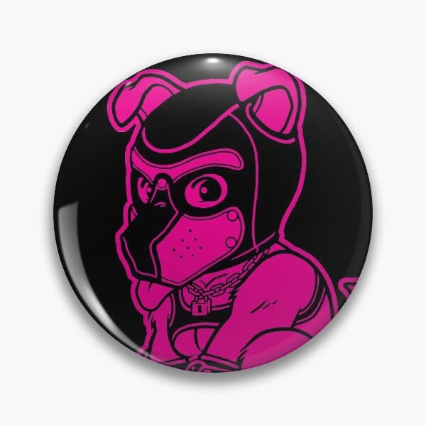 PLAYFUL PUPPY - PINK LINEART - BEARZOO SERIES Pin