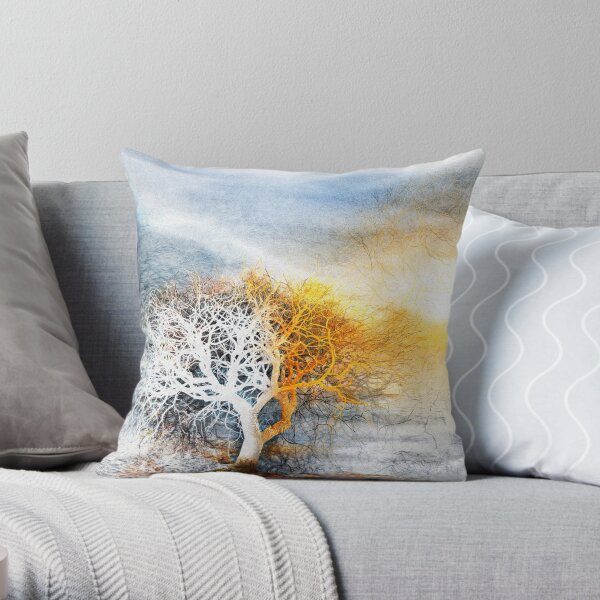 Melting Frost Throw Pillow