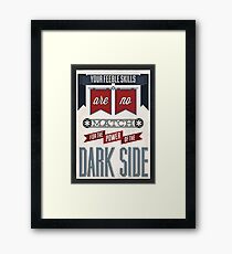 Star Wars Quote Poster Framed Print