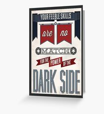 Star Wars Quote Poster Greeting Card