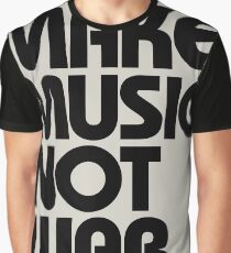 Make Music Not War Graphic T-Shirt