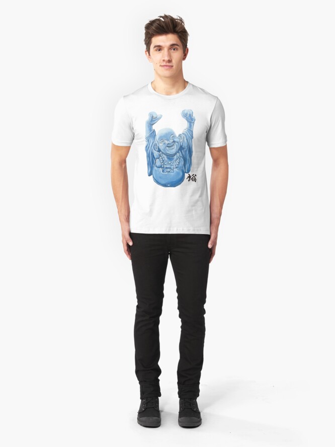 Alternate view of Abundance Buddha Slim Fit T-Shirt