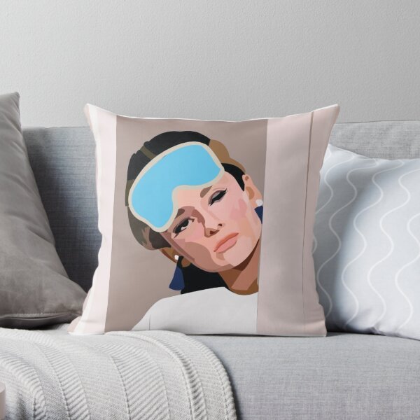 Audrey Hepburn Breakfast at Tiffanys Throw Pillow