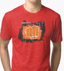 Hand punching Tri-blend T-Shirt