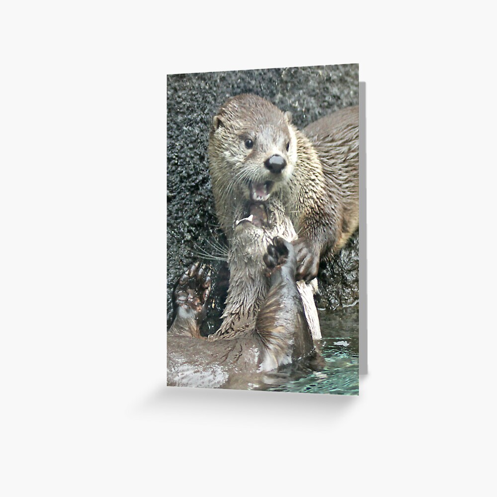 The joy of otter Greeting Card
