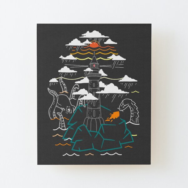When Legends Meet Wood Mounted Print