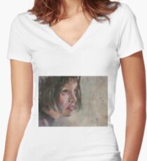 Matilda - Leon - The Professional - Natalie Portman Women's Fitted V-Neck T-Shirt