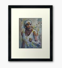 Serena Williams - Portrait 5 Framed Print