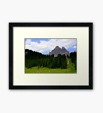 Lámina enmarcada Tre Cime di Lavaredo