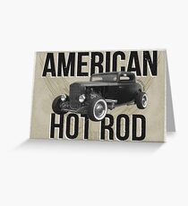 American Hot Rod - brown version Greeting Card
