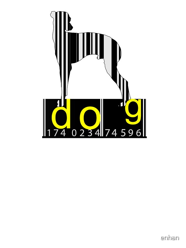 "Barcode Dog" Stickers by Nhan Ngo Redbubble
