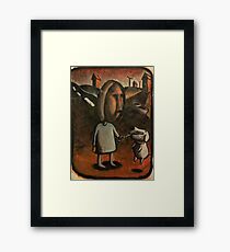 Playing Fetch Framed Print