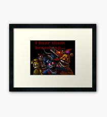 FNAF 4 Nightmare Animatronics Framed Print
