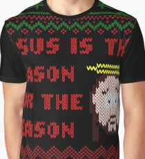 Jesus is The Reason for The Season Ugly Christmas Sweater Graphic T-Shirt