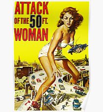 Attack of the 50ft Woman poster Poster