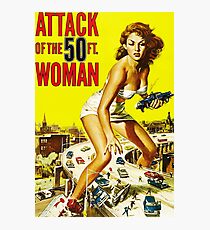 Attack of the 50ft Woman poster Photographic Print