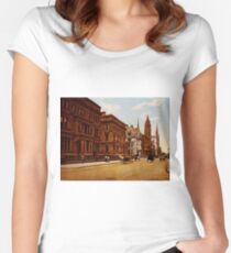Camiseta entallada de cuello redondo Vintage Fifth Avenue NYC Photo-Print (1900)