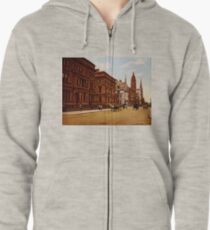 Sudadera con capucha y cremallera Vintage Fifth Avenue NYC Photo-Print (1900)