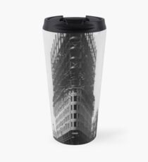 Taza de viaje Old NYC Flat Iron Building Construction Photograph