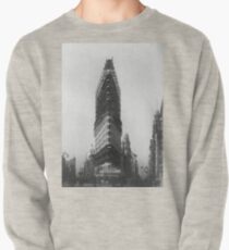 Sudadera sin capucha Old NYC Flat Iron Building Construction Photograph