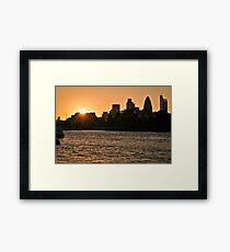 Urban Sunset Framed Print