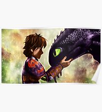 How to Train Your Dragon - Hiccup and Toothless Poster