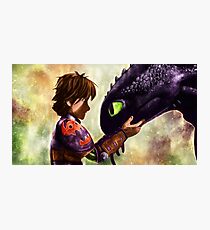 How to Train Your Dragon - Hiccup and Toothless Photographic Print