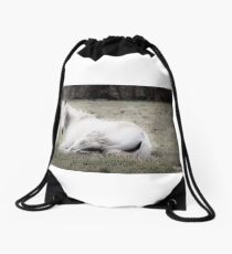 REDREAMING WHIITE HORSE Drawstring Bag
